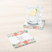 Moderne Waterverf Wildbloemen Trendy Floral Kartonnen Onderzetters (Insitu)