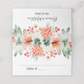 Moderne Waterverf Wildbloemen Trendy Floral Plaatskaartje (Buitenkant ongevouwen)