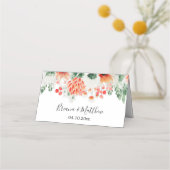 Moderne Waterverf Wildbloemen Trendy Floral Plaatskaartje (Achterkant)