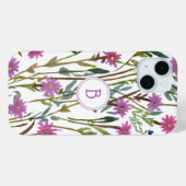 Moderne Waterverf Wildflower Case-Mate iPhone Case (Achterkant (horizontaal))