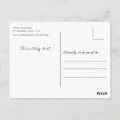 Moderne Waterverf winter scène joy Briefkaart (Achterkant)