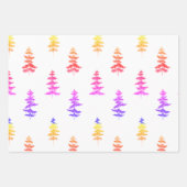 Moderne Waterverf winterroze kerstmis Inpakpapier Vel (Voorkant 3)