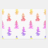 Moderne Waterverf winterroze kerstmis Inpakpapier Vel (Voorkant 2)