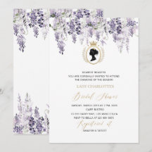 Moderne waterverf wisteria bloemen regency tijdper