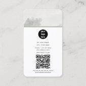 Moderne Waterverf Wolken Retro  Minimaal Visitekaartje (Achterkant)