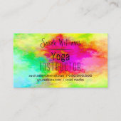 Moderne Waterverf Yoga Visitekaartje (Voorkant)