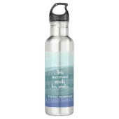 Moderne Waterverf Zeemeermin — prijsopgave Waterfles (Voorkant)