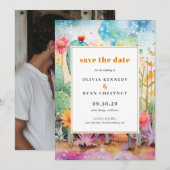 Moderne Waterverf Zuidwestelijke Woestijn Save the Kaart (Voorkant / Achterkant)