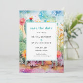 Moderne Waterverf Zuidwestelijke Woestijn Save the Kaart (Staand voorkant)