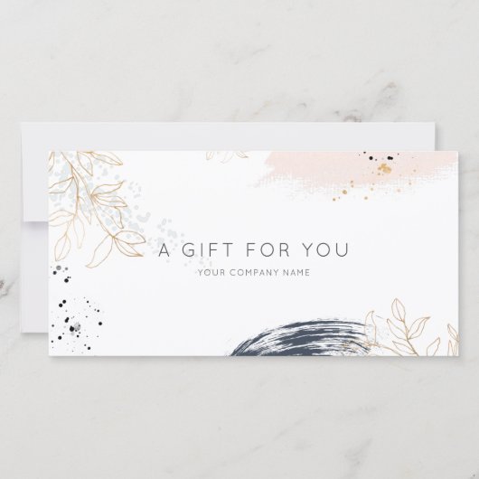 Moderne Waterverfinkt Giftcertificaat (Voorkant)