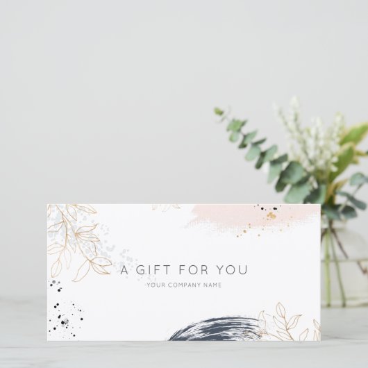 Moderne Waterverfinkt Giftcertificaat (Staand voorkant)