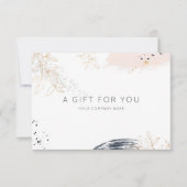 Moderne Waterverfinkt QR-code Cadeaubewijs (Voorkant)