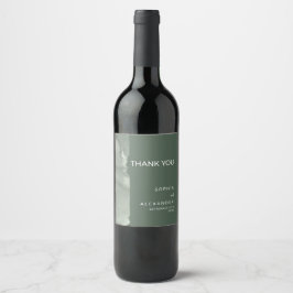 Moderne waterverfwijnlabel bruiloft. wijn etiket