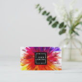 Moderne Waterverven met meerdere kleuren, Abstract Visitekaartje (Staand voorkant)