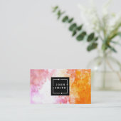 Moderne Waterverven met meerdere kleuren, Abstract Visitekaartje (Staand voorkant)