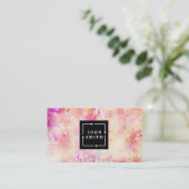 Moderne Waterverven met meerdere kleuren, Abstract Visitekaartje (Staand voorkant)