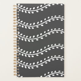 Moderne Wavy Leaf Pattern Planner
