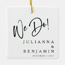 Moderne We Do Elegante Aangepaste Zwarte Witte Tro