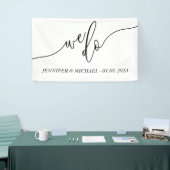 Moderne We do huwelijkscript Spandoek (Beurs)