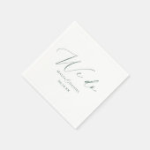 Moderne 'We Do' Koppelnamen Script Bruiloft Servet (Hoek)