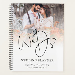 Moderne We doen QR-code foto overlay bruiloft plan Planner