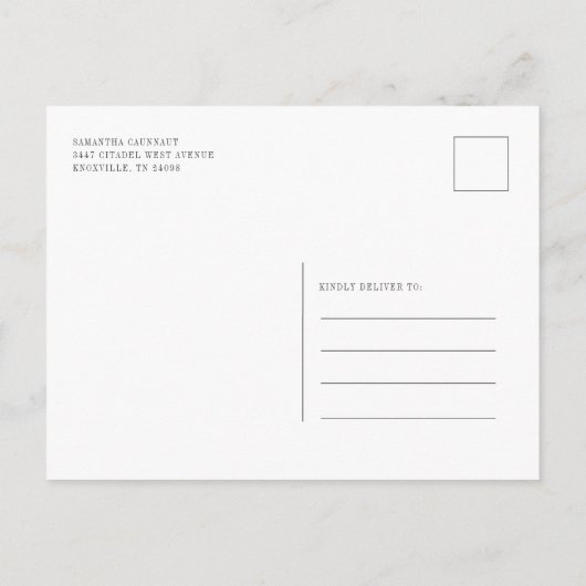 Moderne We Got Engaged Foto Verlovingsfeest Uitnodiging Briefkaart (Achterkant)