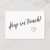 Moderne "We hebben verplaatst" Kaart w / kleine hu Visitekaartje (Achterkant)