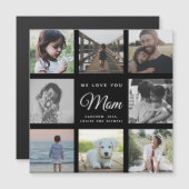 Moderne we houden van je Moederdag Foto Collage (Voorkant / Achterkant)