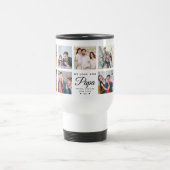 Moderne we houden van PAPA Square Photo Collage Reisbeker (Center)