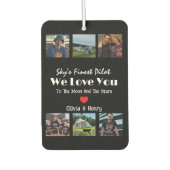 Moderne 'We Love You' Custom Fotocollage Luchtverfrisser (Voorkant)