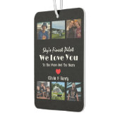 Moderne 'We Love You' Custom Fotocollage Luchtverfrisser (Links)