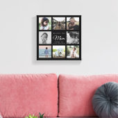 Moderne WE LOVE YOU Moeder Moederdag Fotocollage Canvas Afdruk (Insitu (Woonkamer))