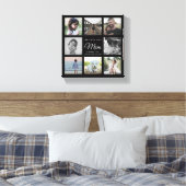 Moderne WE LOVE YOU Moeder Moederdag Fotocollage Canvas Afdruk (Insitu (Slaapkamer))