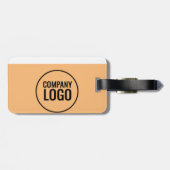 Moderne website Logo van Black Company White Peach Bagagelabel (Achterkant horizontaal)