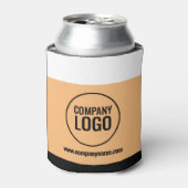 Moderne website Logo van Black Company White Peach Blikjeskoeler (Blikje Voorkant)