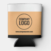 Moderne website Logo van Black Company White Peach Blikjeskoeler (Voorkant)