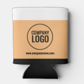 Moderne website Logo van Black Company White Peach Blikjeskoeler (Achterkant)