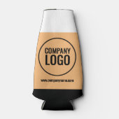 Moderne website Logo van Black Company White Peach Flesjeskoeler (Voorkant)