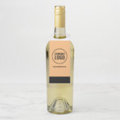 Moderne website Logo van Black Company White Peach Flessenhanger (Op fles)