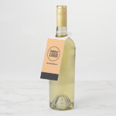 Moderne website Logo van Black Company White Peach Flessenhanger (Schuin)