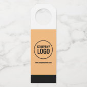 Moderne website Logo van Black Company White Peach Flessenhanger (Achterkant)