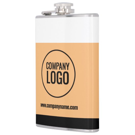 Moderne website Logo van Black Company White Peach Heupfles (Links)