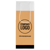 Moderne website Logo van Black Company White Peach Wijn Cadeautas (Voorkant)