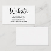 Moderne website RSVP Enclosure Kaart (Voorkant / Achterkant)