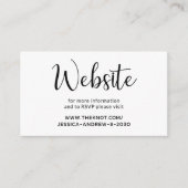 Moderne website RSVP Enclosure Kaart (Voorkant)