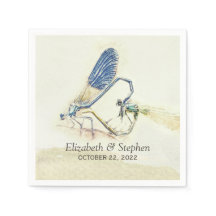 Moderne weddenschap Dragonfly paring Love Heart Sh