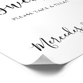 Moderne weddenschap is een leuk persoonlijk tintje poster (Hoek)