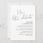 Moderne weddenschap, laten we vieren kaart (Voorkant)