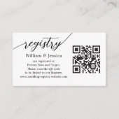 Moderne weddenschap met QR-code en foto's Informatiekaartje (Voorkant)