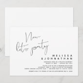 Moderne weddenschap, nu een feest kaart (Voorkant / Achterkant)